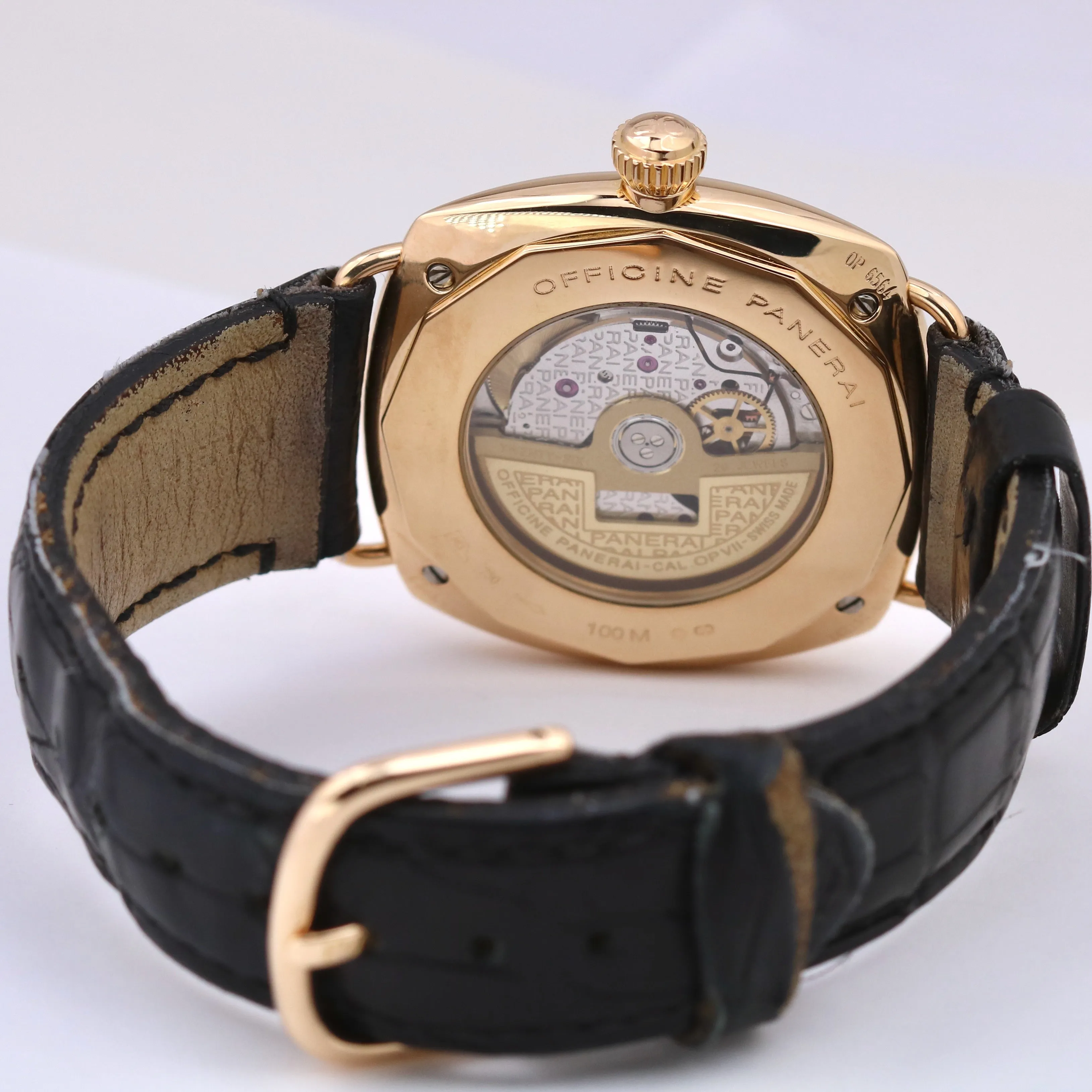 Panerai Radiomir PAM00103 Black 18K Rose Gold Leather Automatic 40mm PAM103