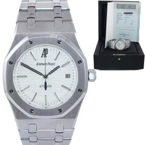 PAPERS Audemars Piguet 15300 Royal Oak White Stick 39mm Steel Watch Box