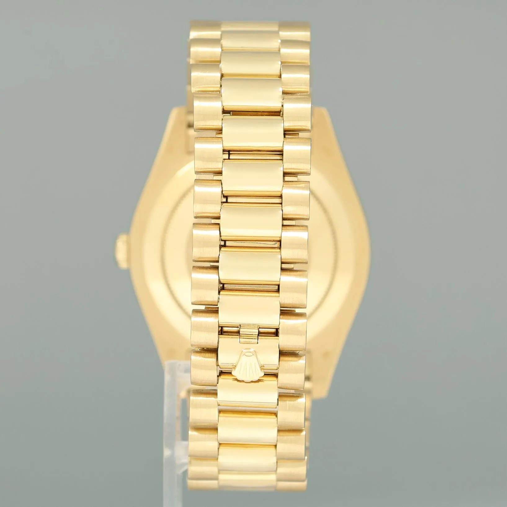 PAPERS Rolex Day Date II President Yellow Gold Black Roman 41mm 218238 Watch Box
