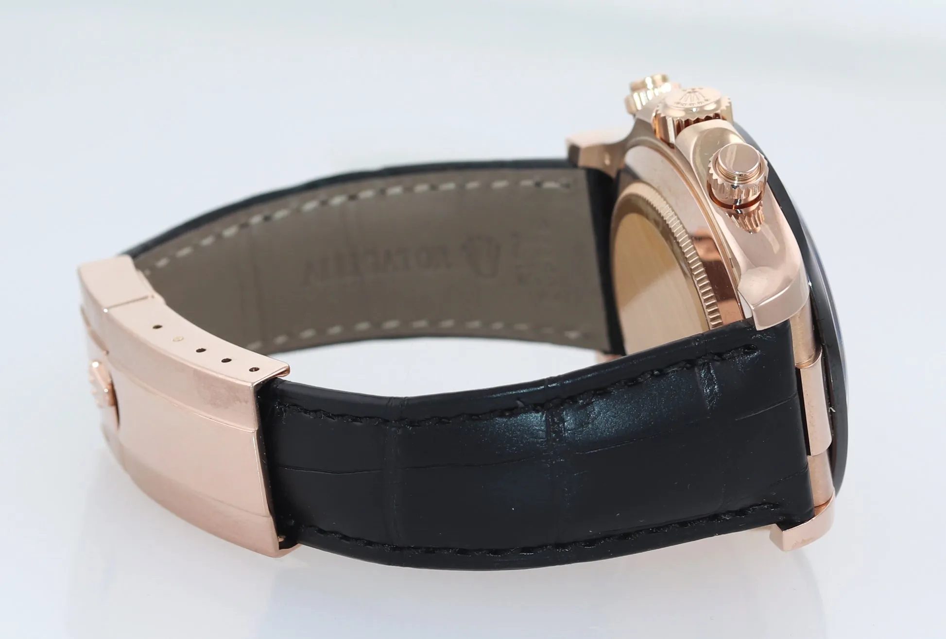 PAPERS Rolex Daytona Ceramic 116515LN Rose Gold Pink Panda Leather Watch Box