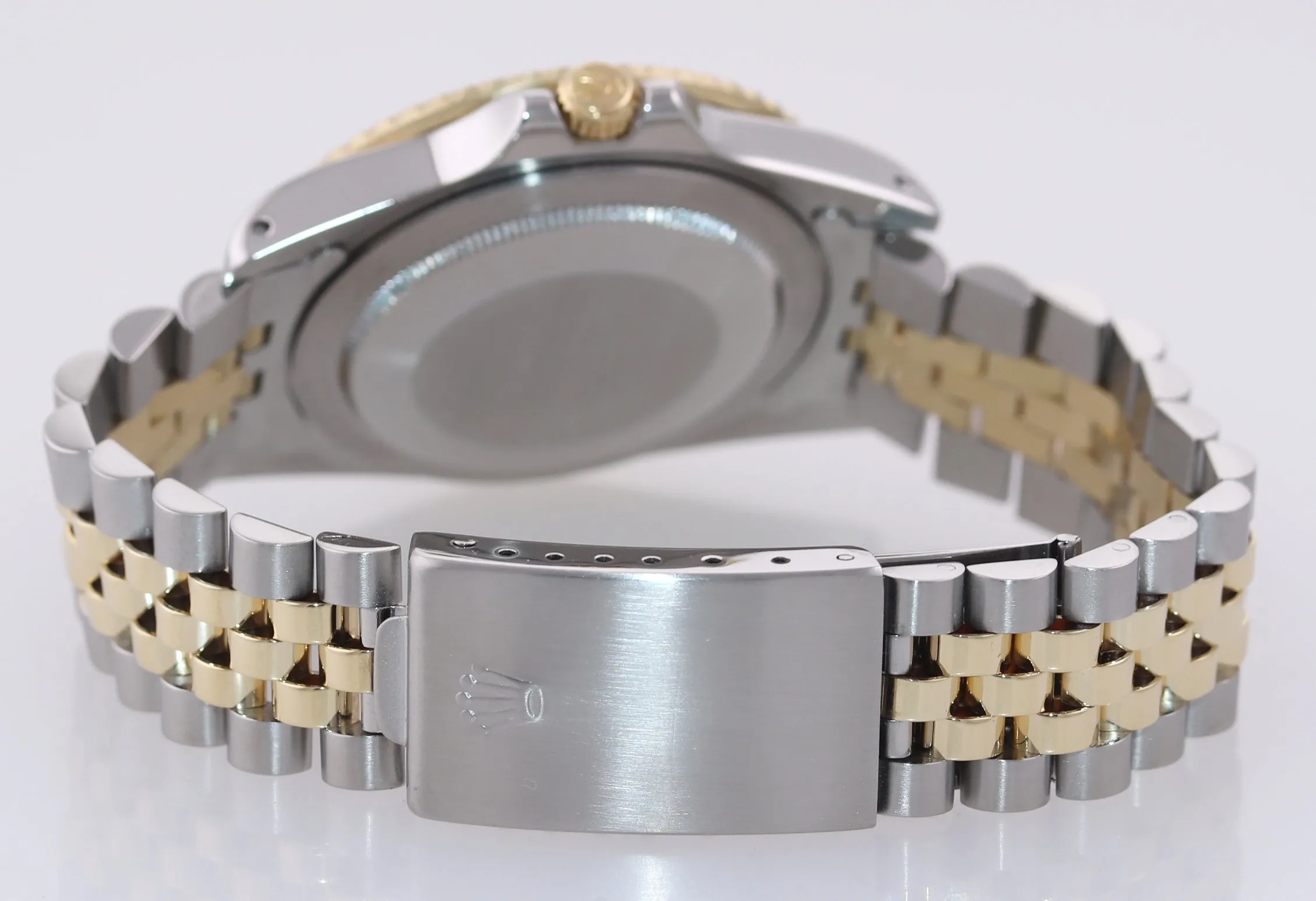 PAPERS Rolex GMT-Master 16753 Jubilee Two-Tone Root Beer Brown Nipple Watch