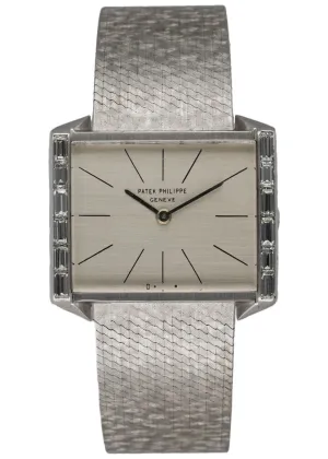 Patek Philippe 3506/3 18K White Gold Vintage Diamond Bezel Ladies Watch