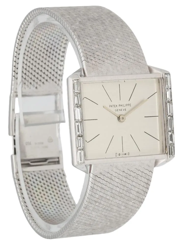 Patek Philippe 3506/3 18K White Gold Vintage Diamond Bezel Ladies Watch