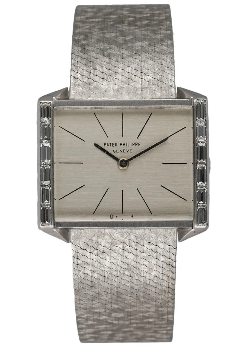 Patek Philippe 3506/3 18K White Gold Vintage Diamond Bezel Ladies Watch