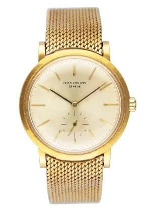 Patek Philippe Calatrava 3429 18K Yellow Gold Mens Watch