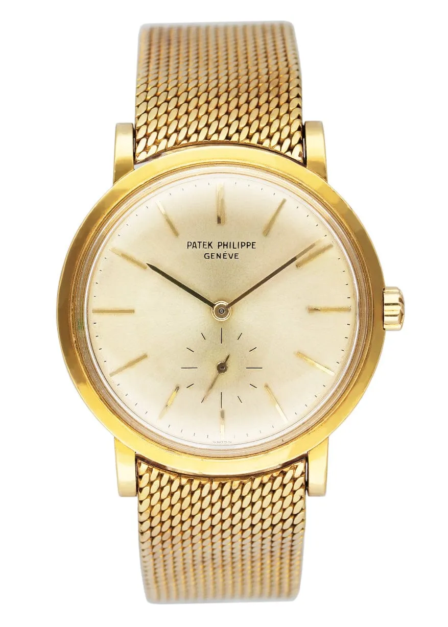Patek Philippe Calatrava 3429 18K Yellow Gold Mens Watch