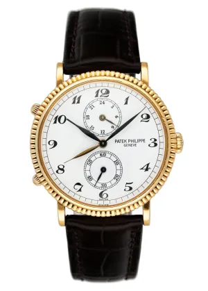 Patek Philippe Calatrava 5034J Travel Time Mens Watch With Archives