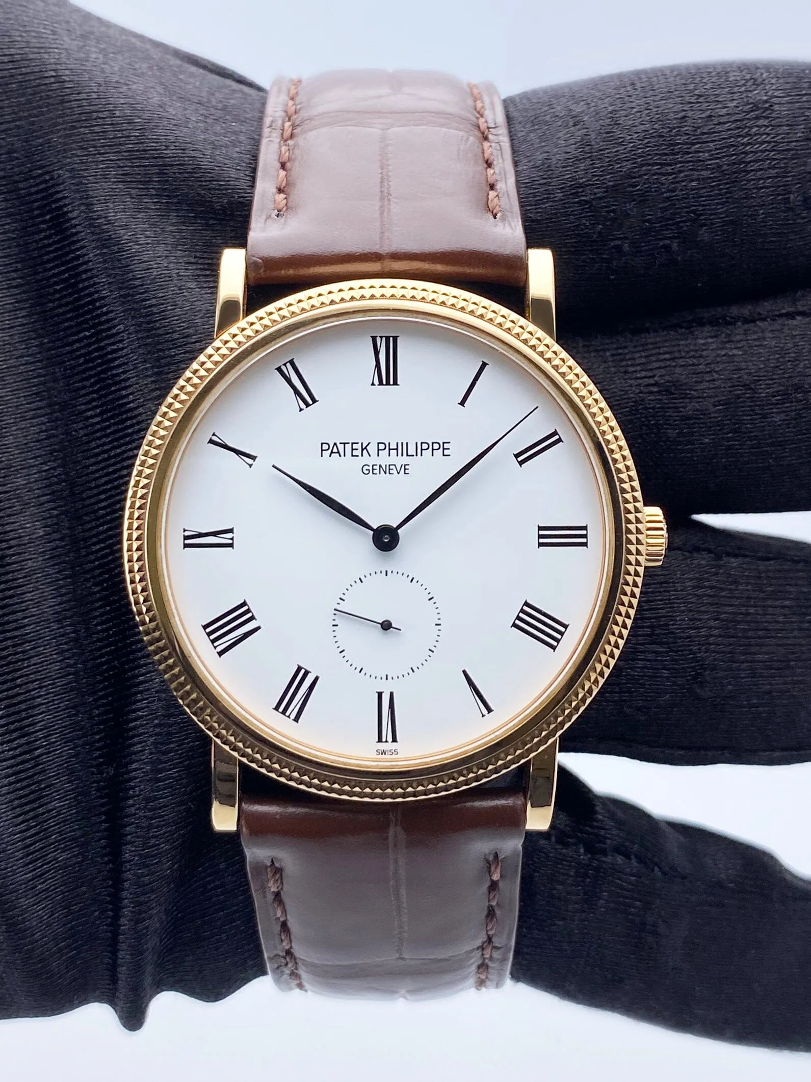 Patek Philippe Calatrava 5119R 18K Rose Gold Mens Watch Box Papers