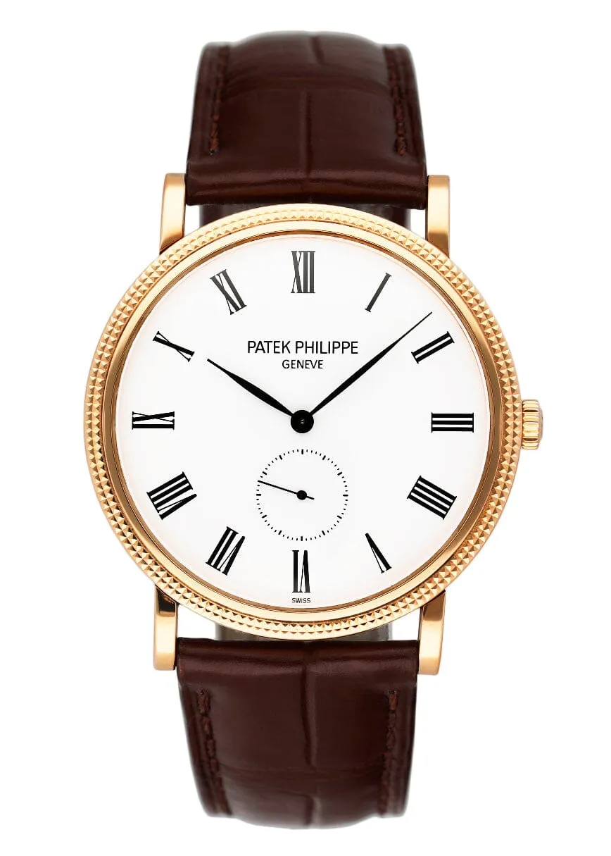 Patek Philippe Calatrava 5119R 18K Rose Gold Mens Watch Box Papers