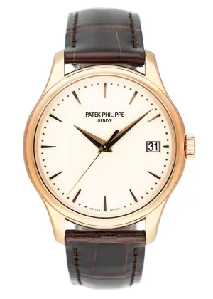 Patek Philippe Calatrava 5227R Ivory Dial 18K Rose Gold Mens Watch Box Papers