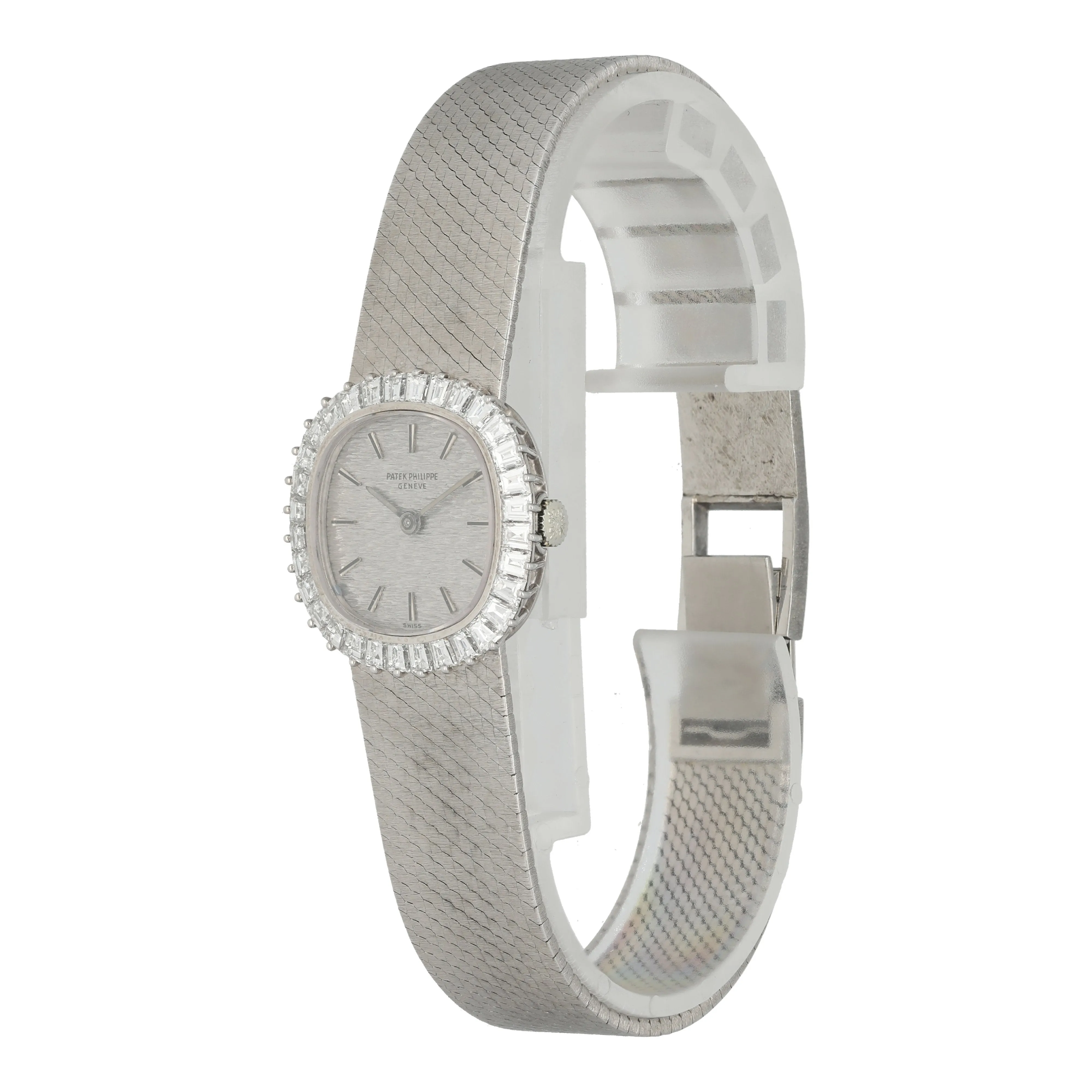 Patek Philippe Ellipse 3395 baguette diamond Ladies Watch