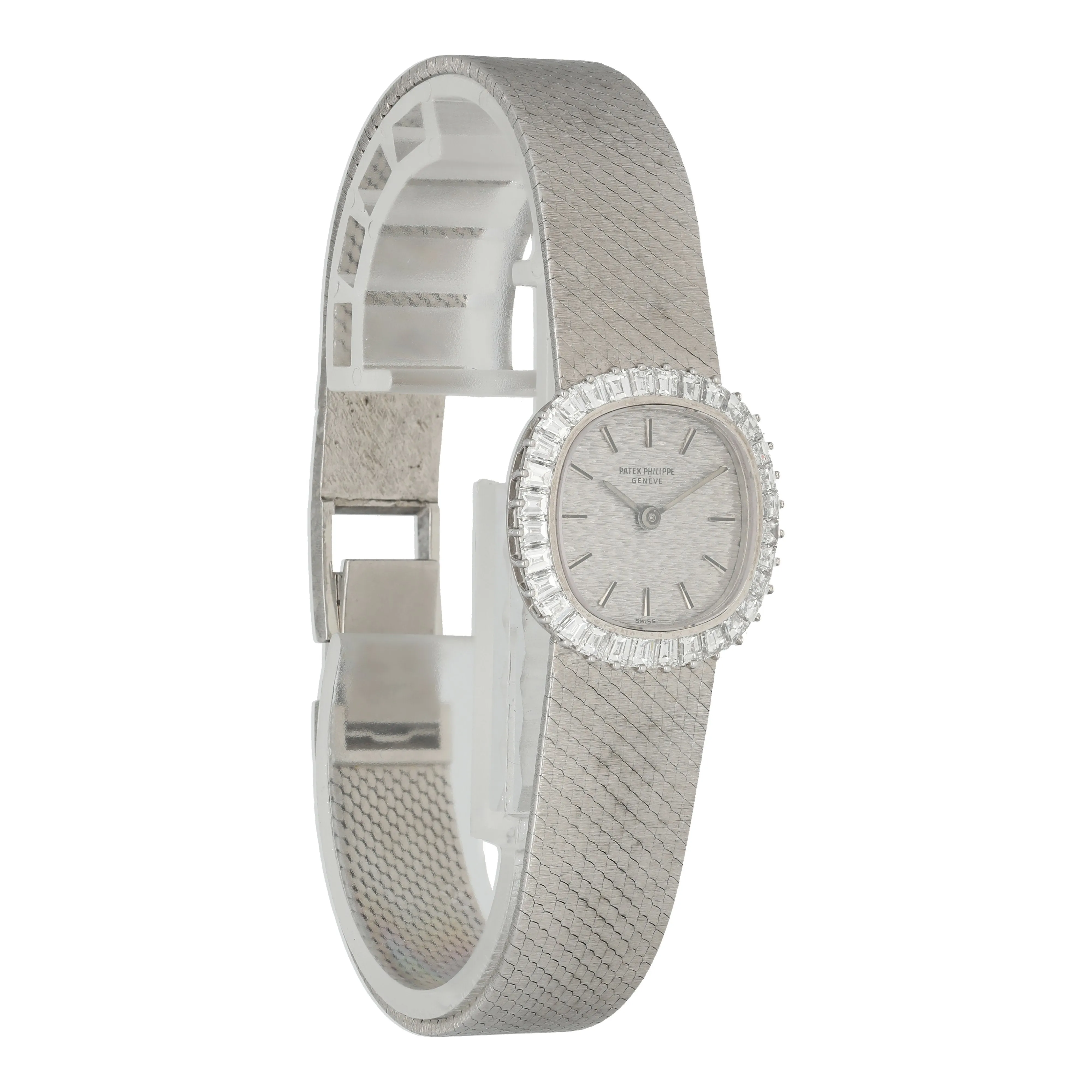 Patek Philippe Ellipse 3395 baguette diamond Ladies Watch