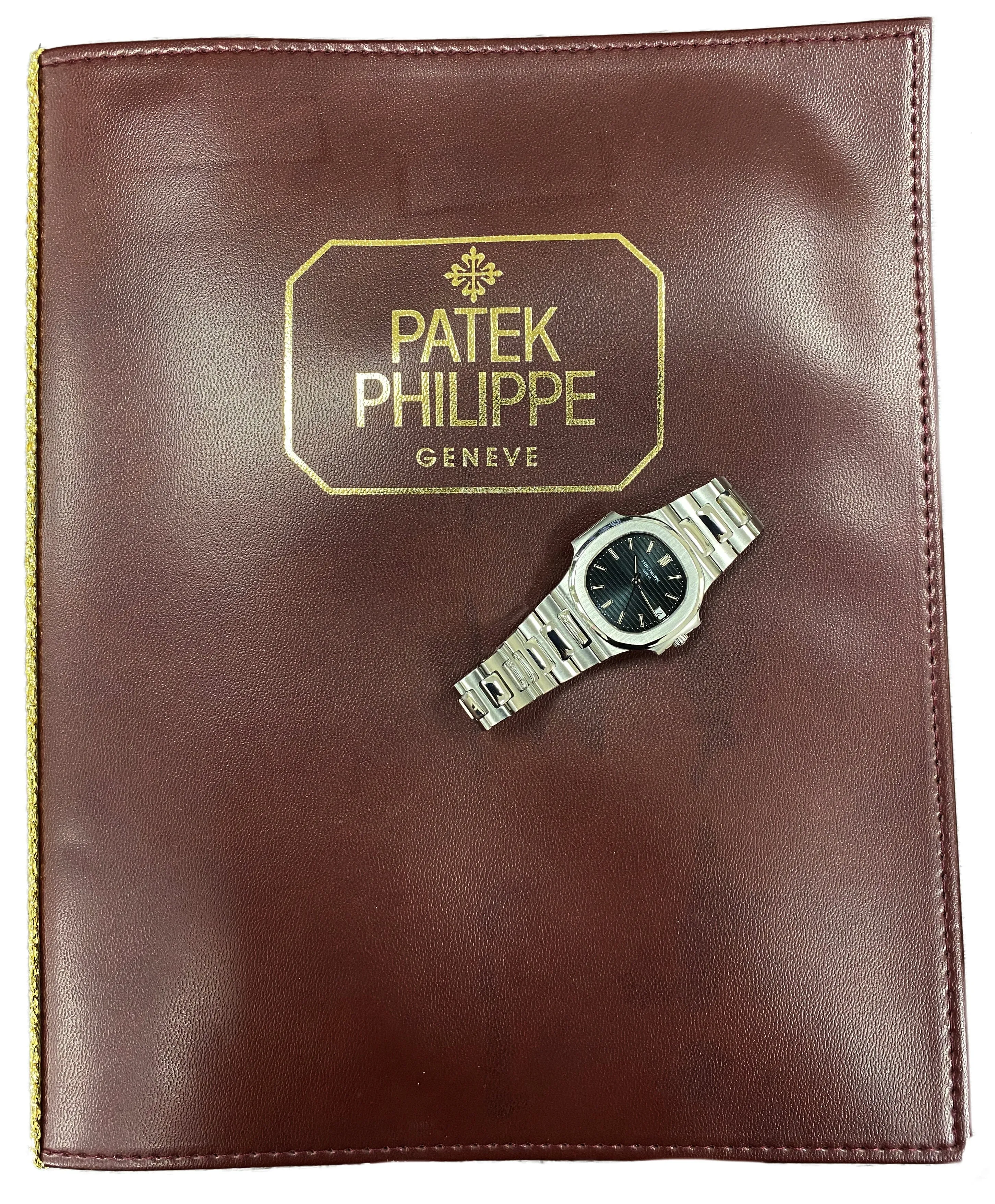 Patek Philippe Nautilus 3800/1 Blue Dial Mens Watch With Papers