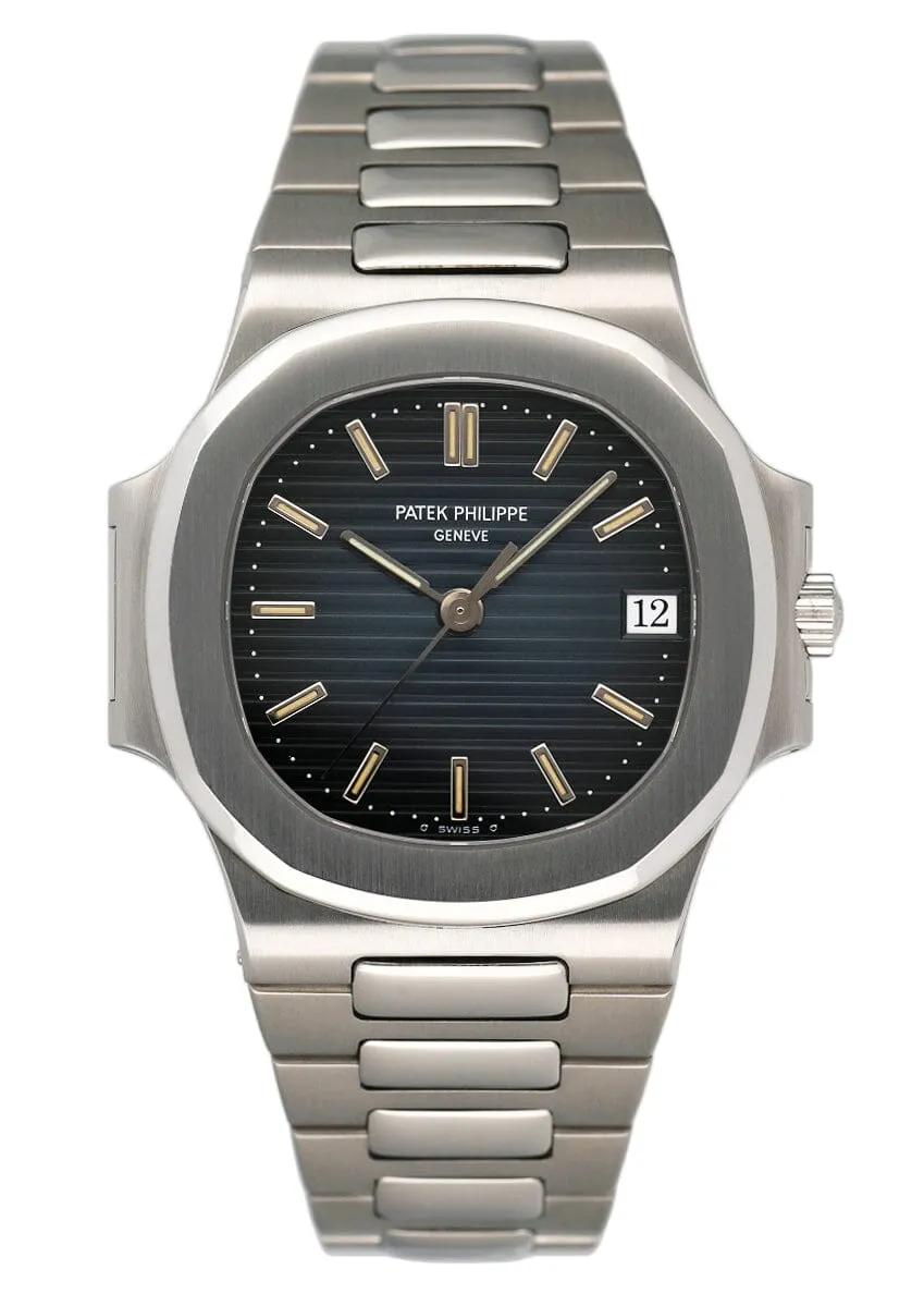 Patek Philippe Nautilus 3800/1A-001 Blue Dial Mens Watch Box Papers