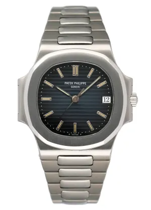 Patek Philippe Nautilus 3800/1A-001 Blue Dial Mens Watch Box Papers