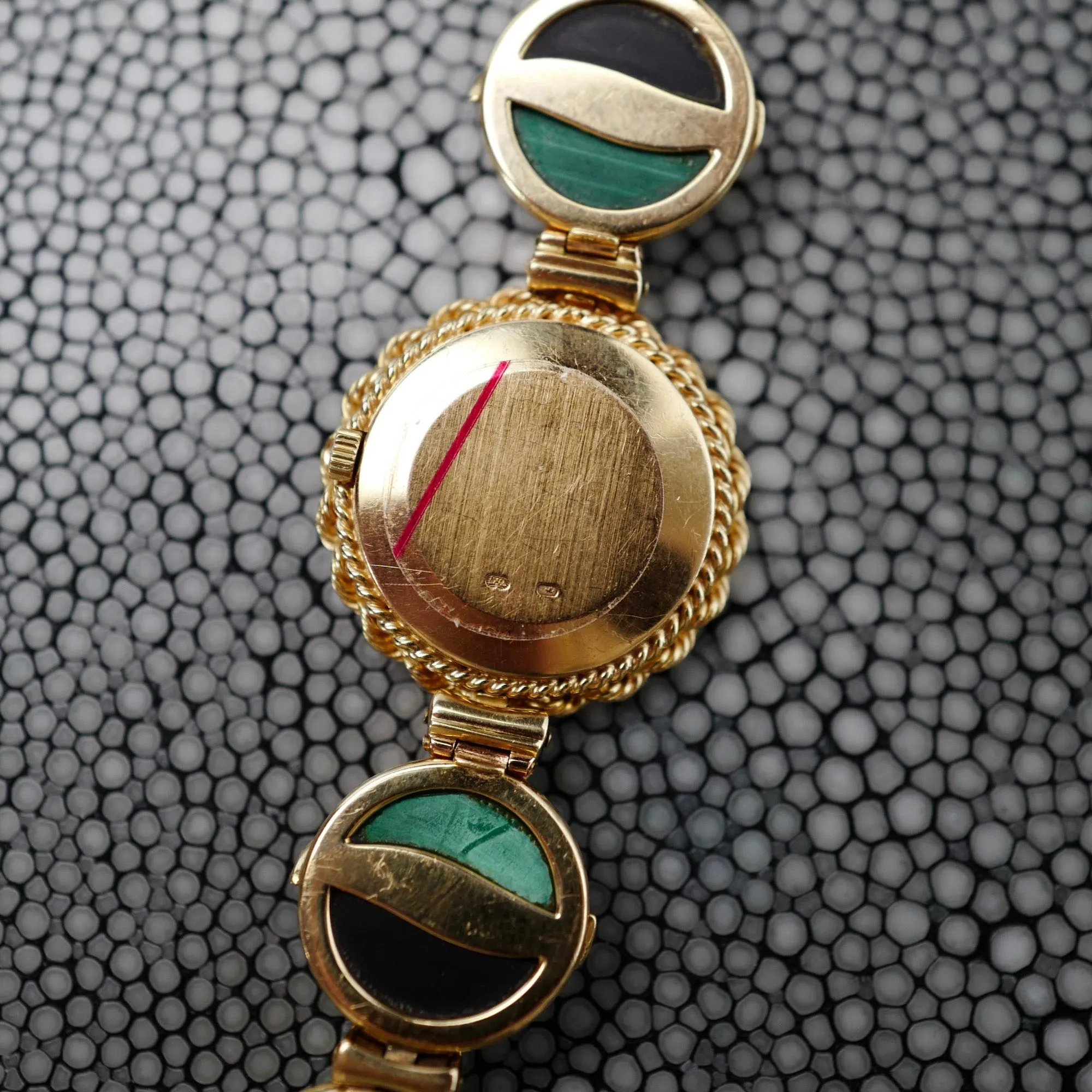 Patek Philippe Onyx, Malachite & Diamond Watch Ref. 4282