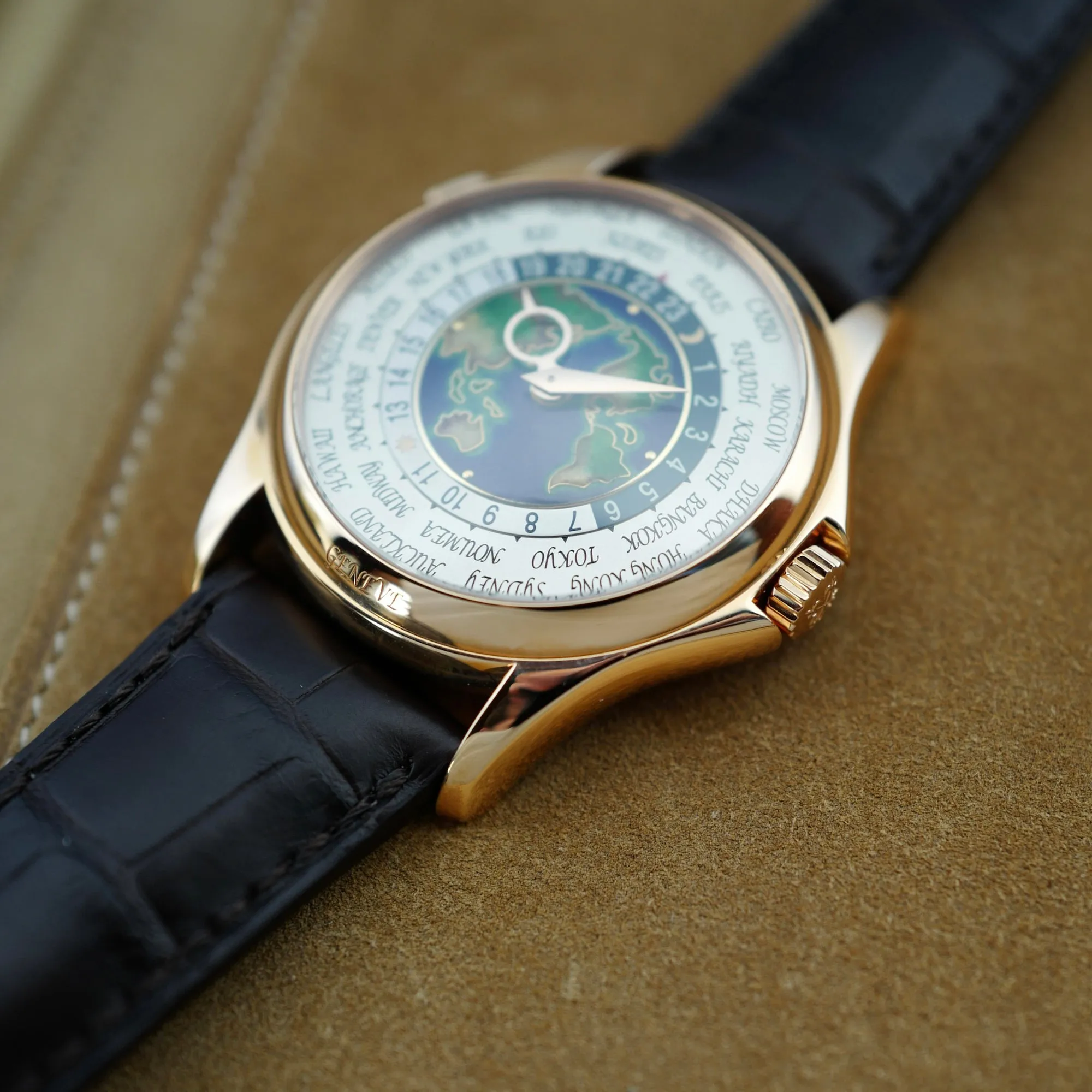 Patek Philippe Rose Gold World Time Cloisonne Watch Ref. 5131