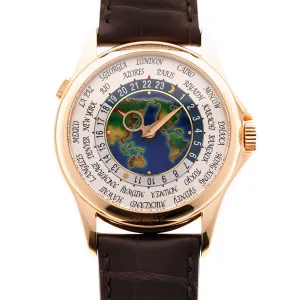 Patek Philippe Rose Gold World Time Cloisonne Watch Ref. 5131
