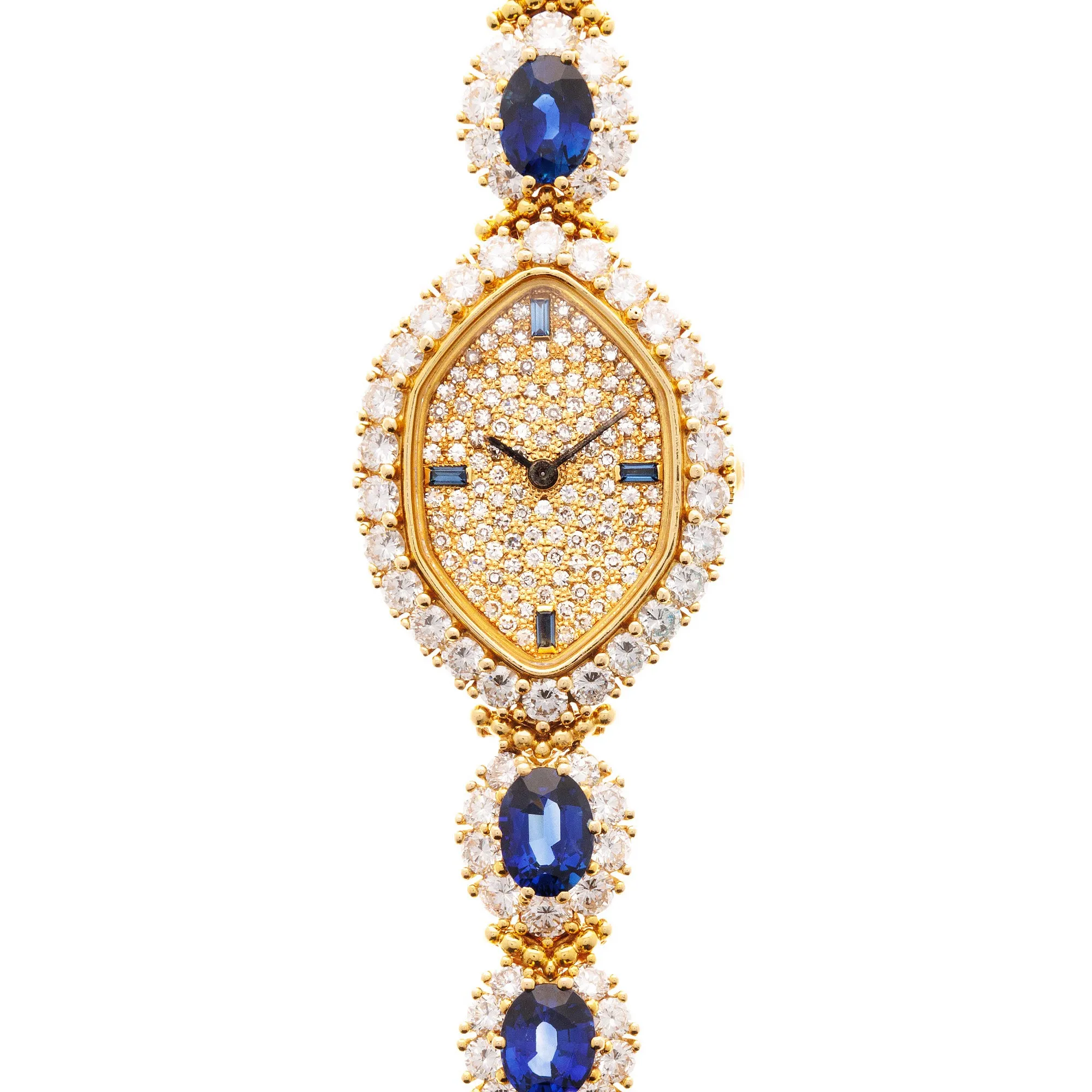 Patek Philippe Yellow Gold Diamond & Sapphire Watch Ref. 4665