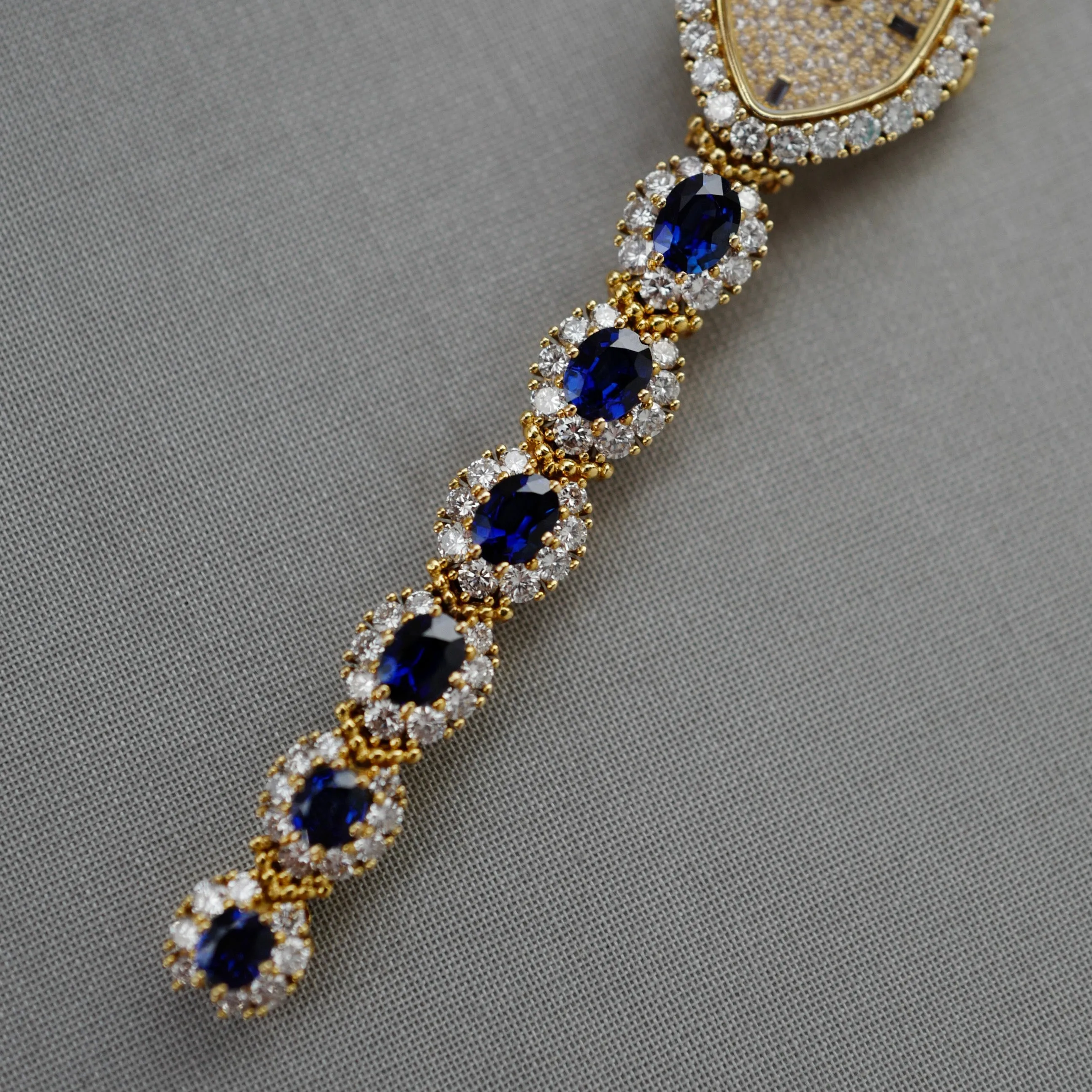 Patek Philippe Yellow Gold Diamond & Sapphire Watch Ref. 4665
