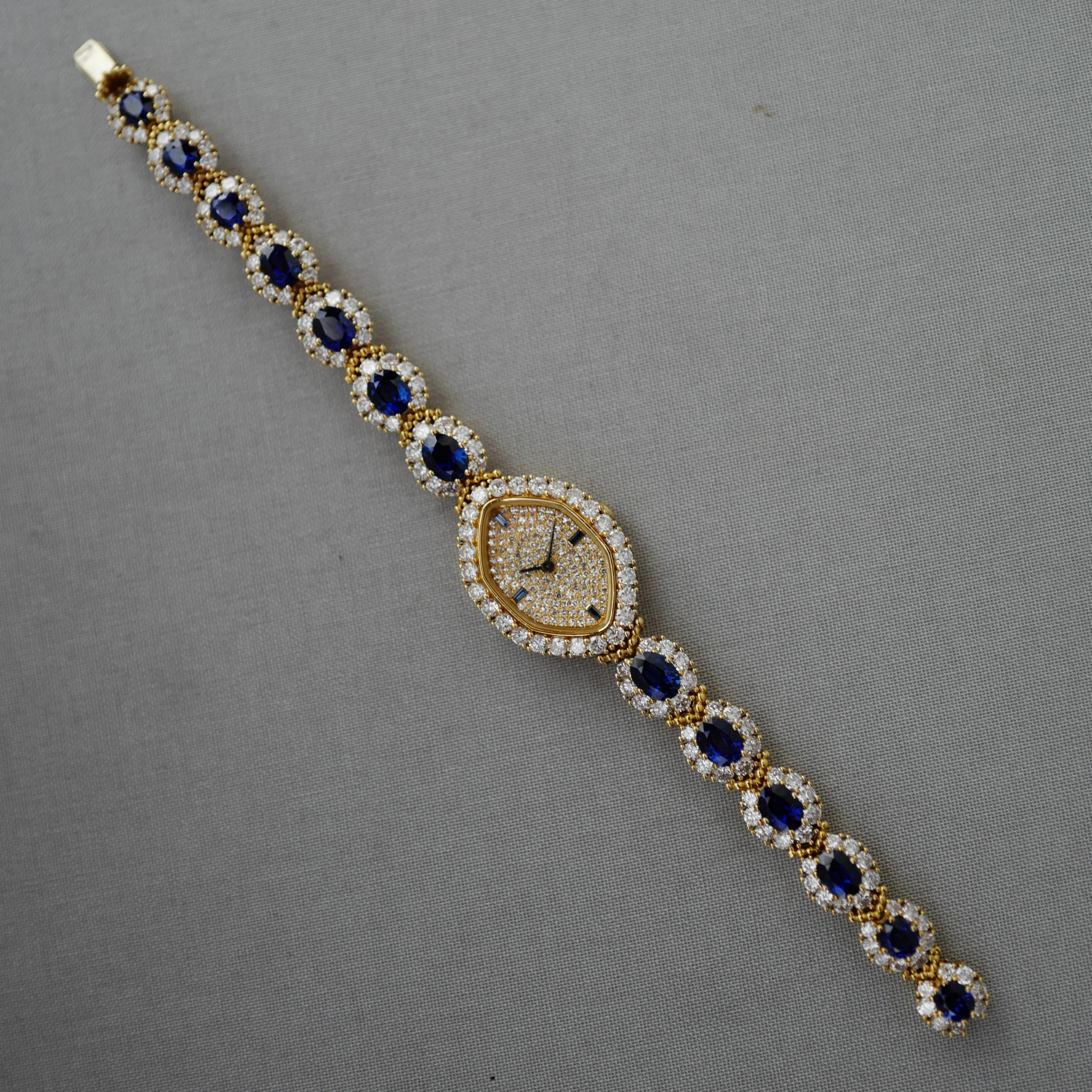 Patek Philippe Yellow Gold Diamond & Sapphire Watch Ref. 4665
