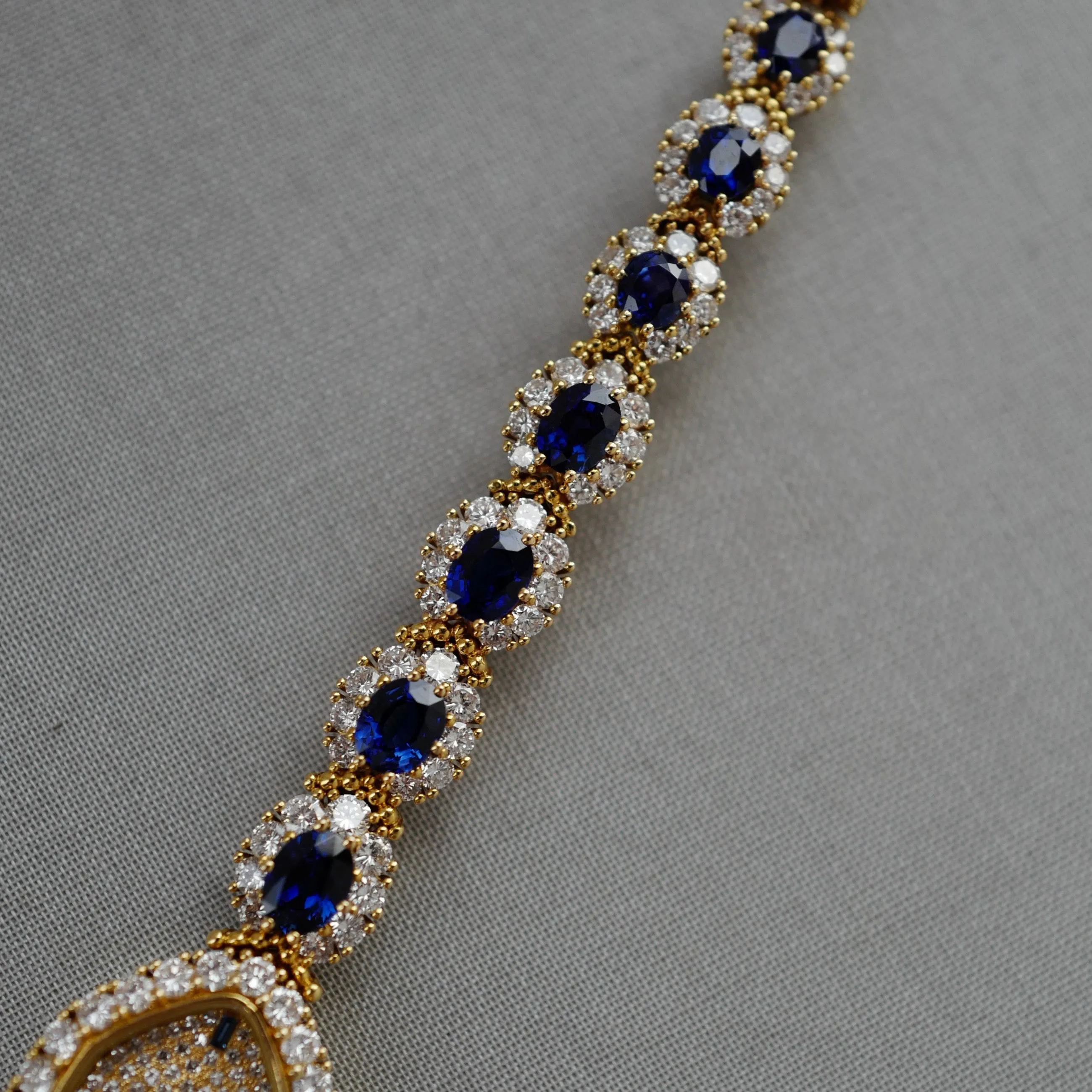 Patek Philippe Yellow Gold Diamond & Sapphire Watch Ref. 4665