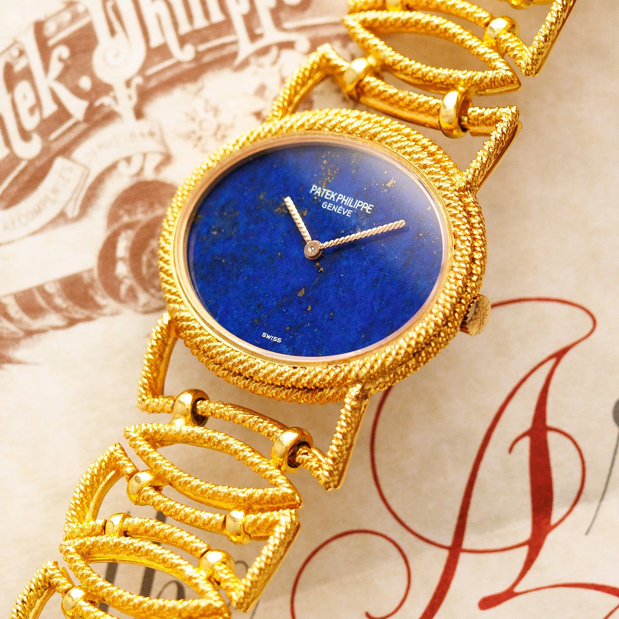 Patek Philippe Yellow Gold Lapis Lazuli Ref. 4290
