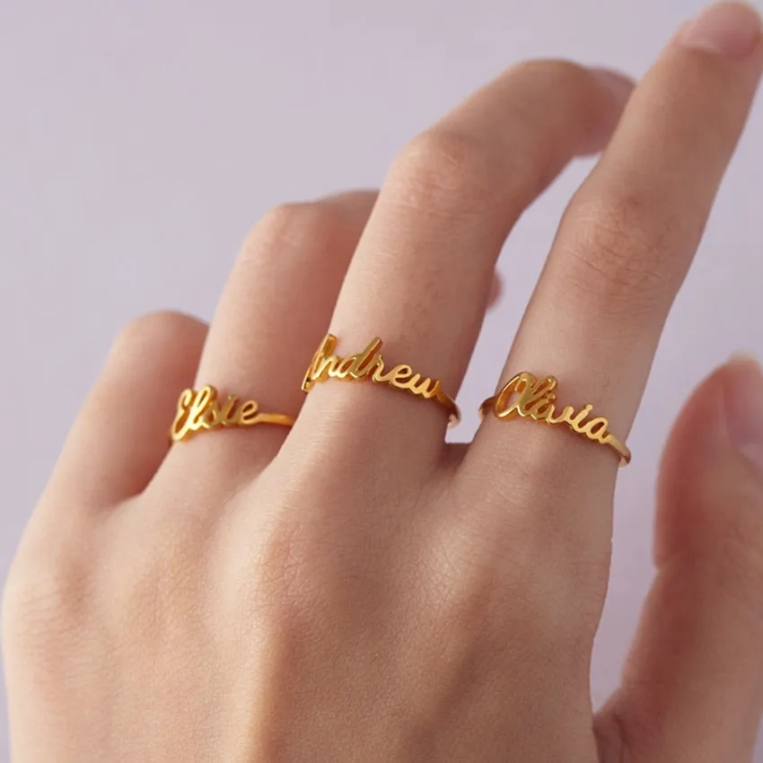 Personalized Wrap Around Name Ring