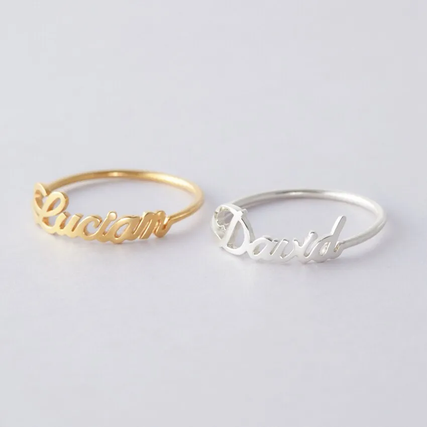 Personalized Wrap Around Name Ring
