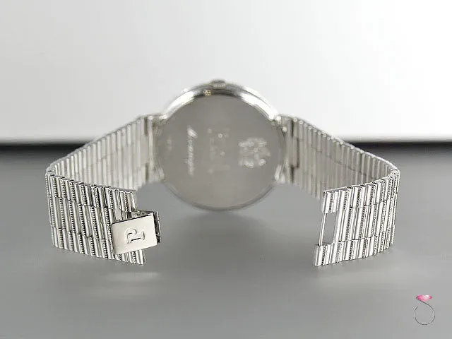 Piaget 18K Traditional Mecanique Watch. Diamond Dial & Bezel G0A37045