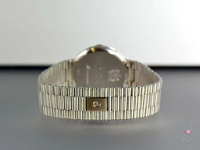 Piaget 18K Traditional Mecanique Watch. Diamond Dial & Bezel G0A37045