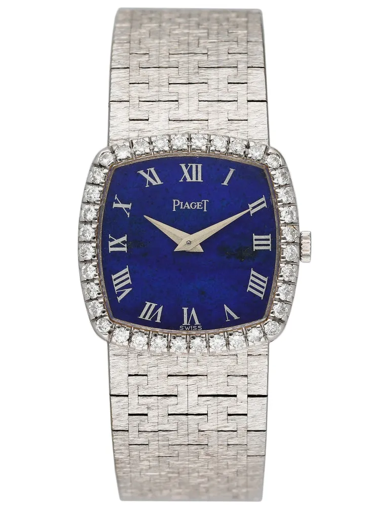 Piaget 9236 Lapis Dial 18K White Gold Ladies Watch
