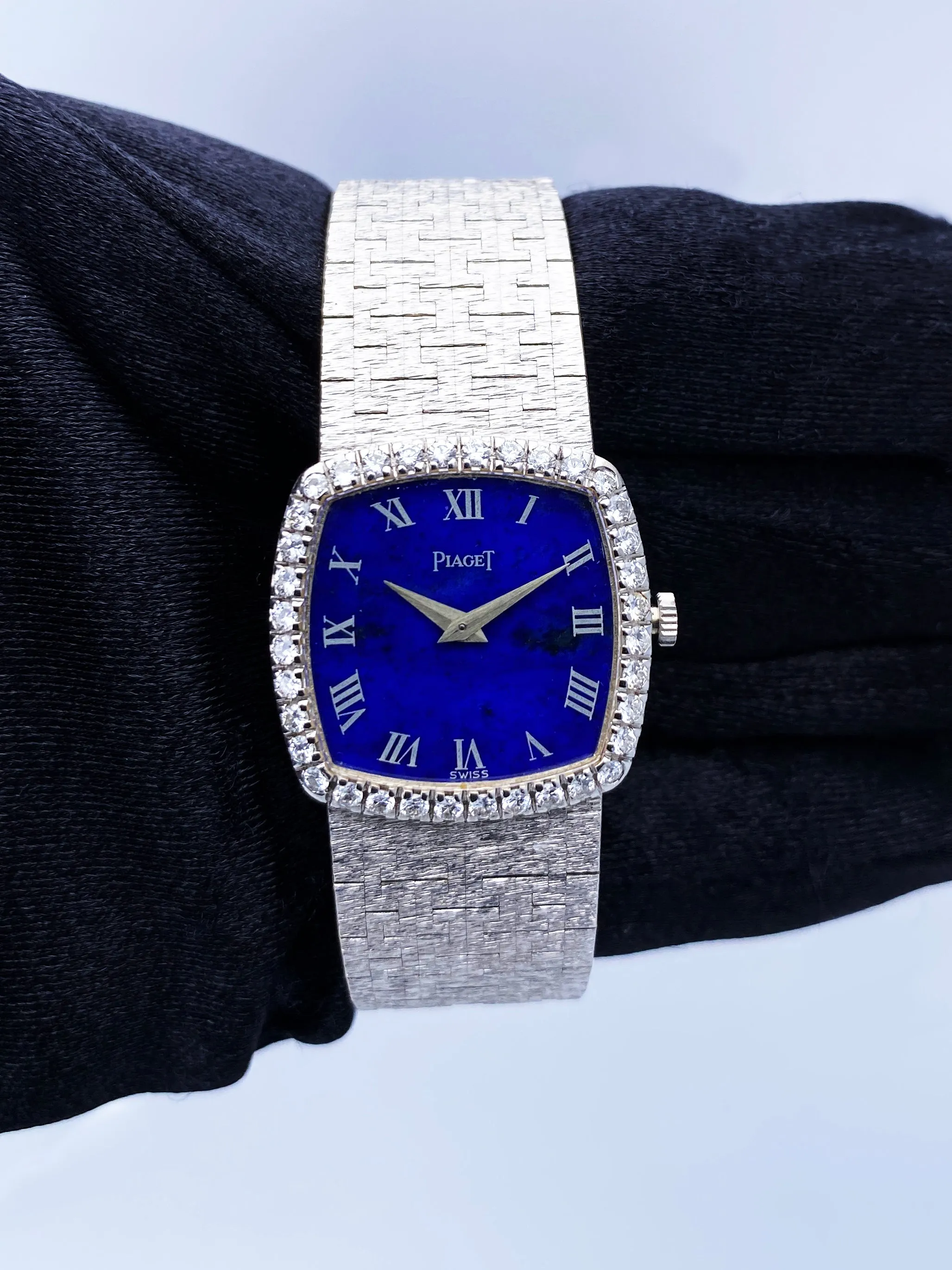 Piaget 9236 Lapis Dial 18K White Gold Ladies Watch