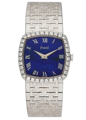 Piaget 9236 Lapis Dial 18K White Gold Ladies Watch