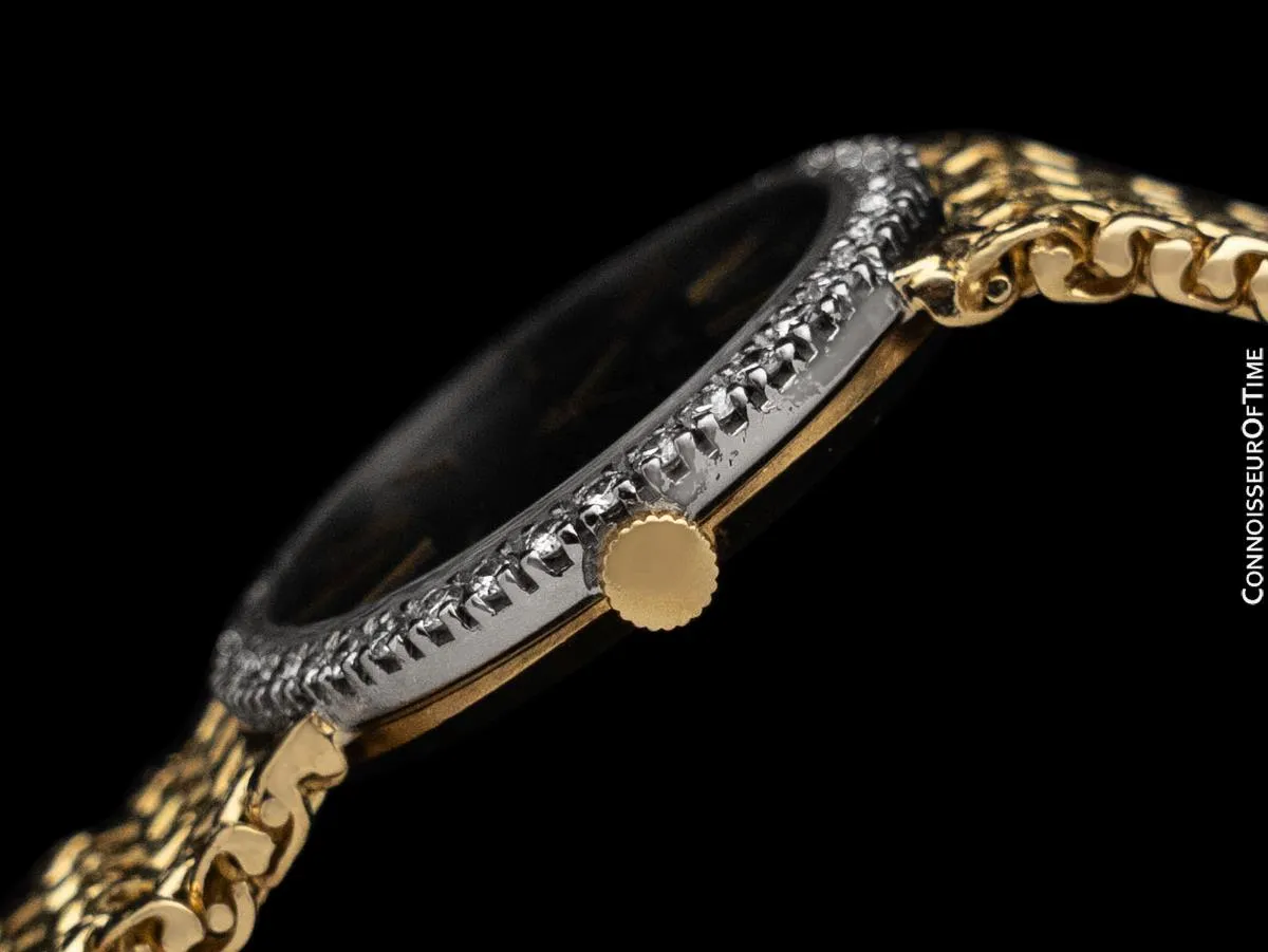 Piaget Ladies Vintage Cocktail Watch - 18K Gold & Factory Piaget Diamonds