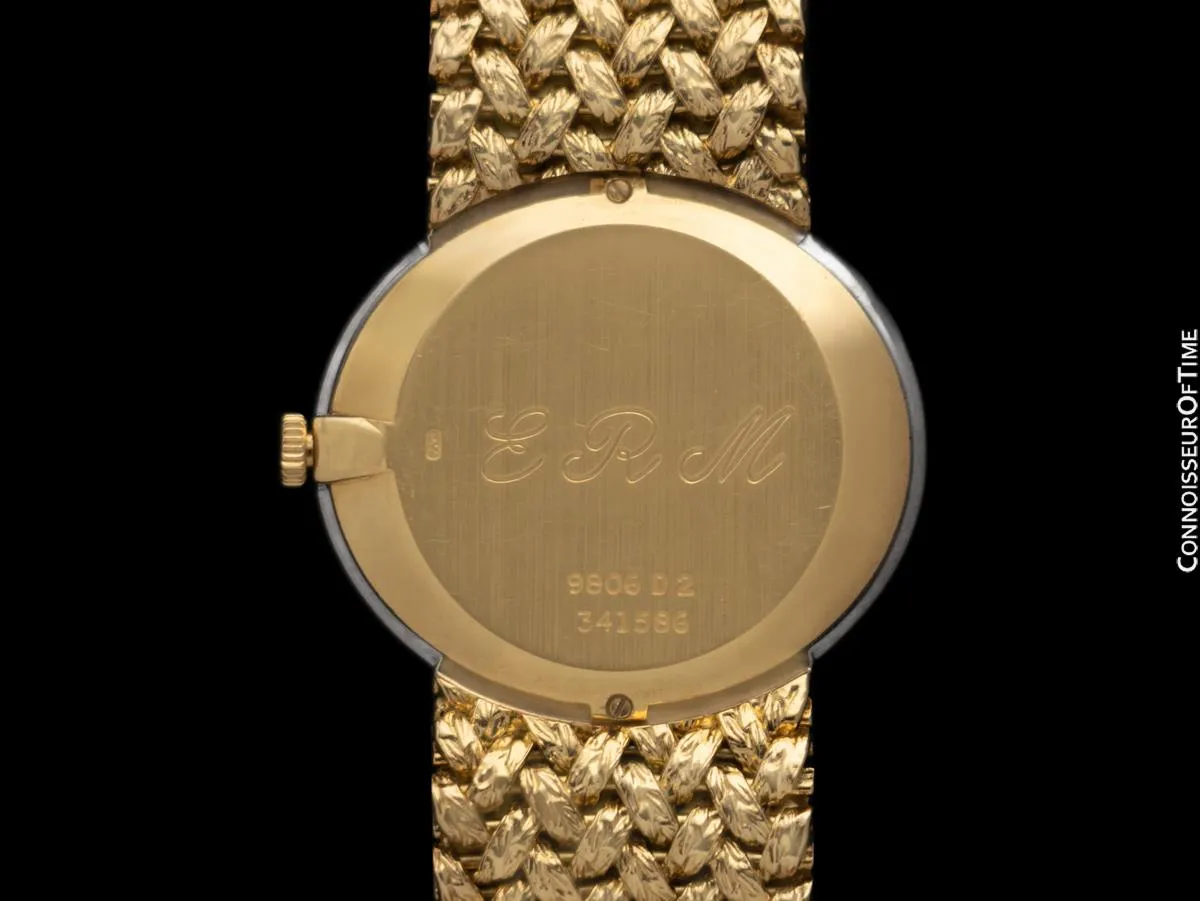 Piaget Ladies Vintage Cocktail Watch - 18K Gold & Factory Piaget Diamonds