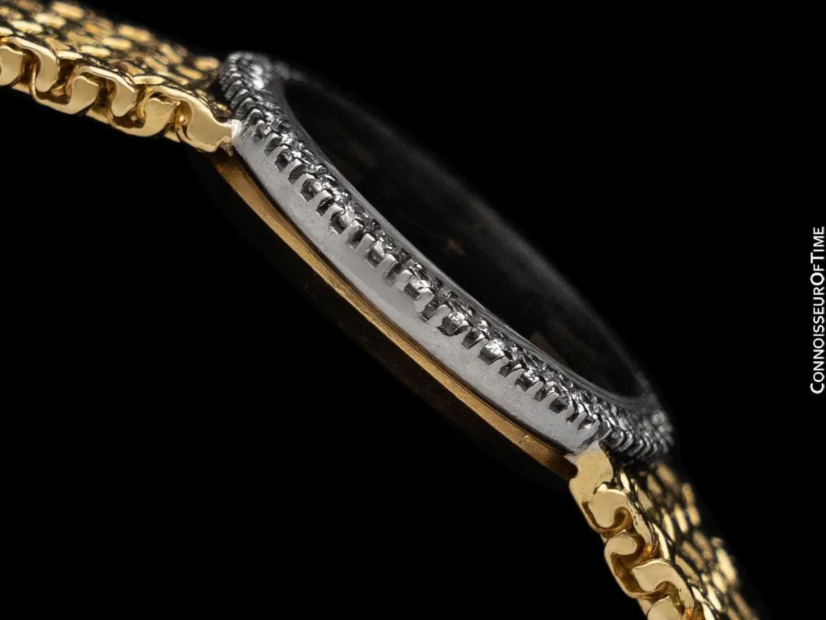 Piaget Ladies Vintage Cocktail Watch - 18K Gold & Factory Piaget Diamonds