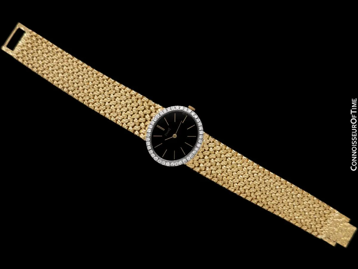 Piaget Ladies Vintage Cocktail Watch - 18K Gold & Factory Piaget Diamonds