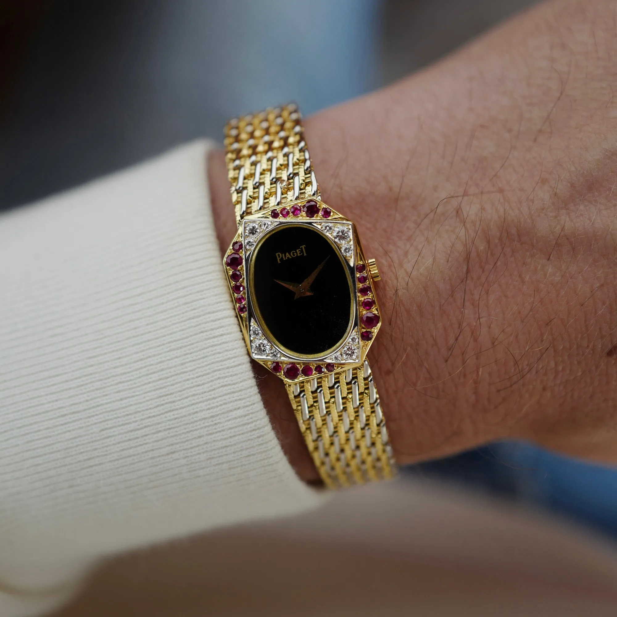 Piaget Yellow Gold Diamond and Ruby Watch