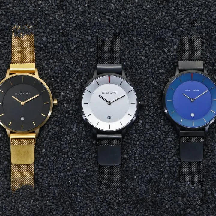 Piano Black Minimalist Mesh - 38mm