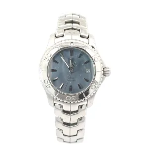Pre-owned Ladies Tag Heuer Link Stainless Steel Blue MOP Dial Watch model WJ1316-0