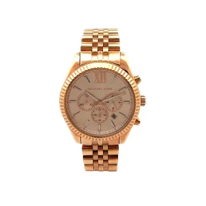 Pre-Owned Michael Kors Rose Tone Watch