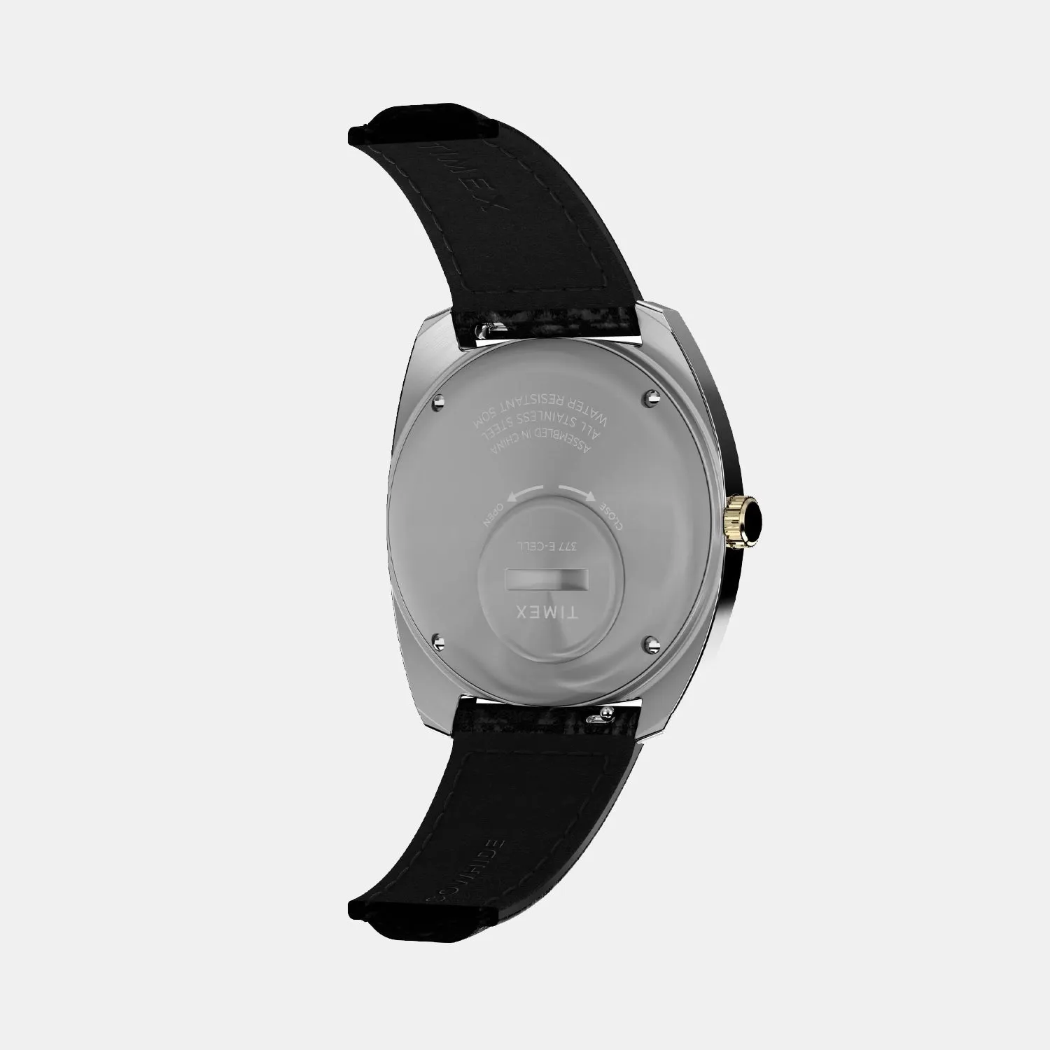 Q TIMEX Men Quartz Blue Dial Analog Leather Watch TW2W44800U9