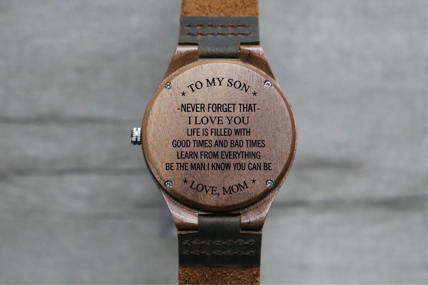"To My Son" - Wood Watch | The Burton