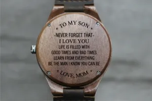 "To My Son" - Wood Watch | The Burton