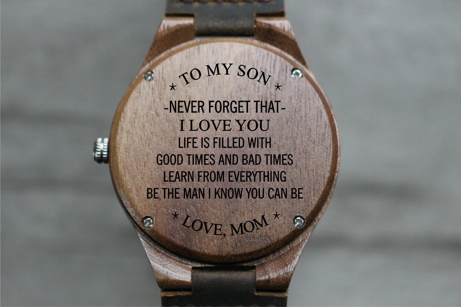 "To My Son" - Wood Watch | The Burton