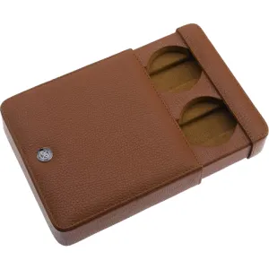 Rapport - Berkeley Double Watch Slipcase in Brown Leather | D171