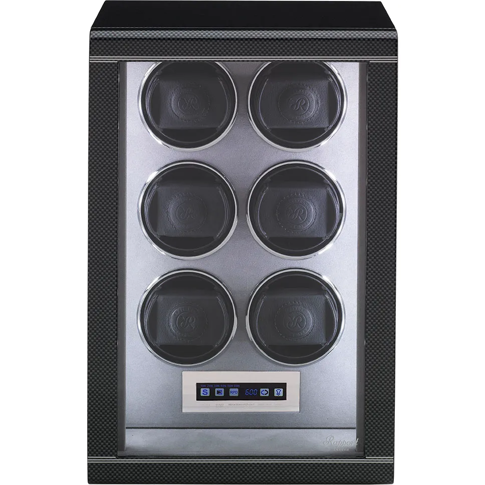 Rapport - Formula 6-Unit Watch Winder in Carbon | W566