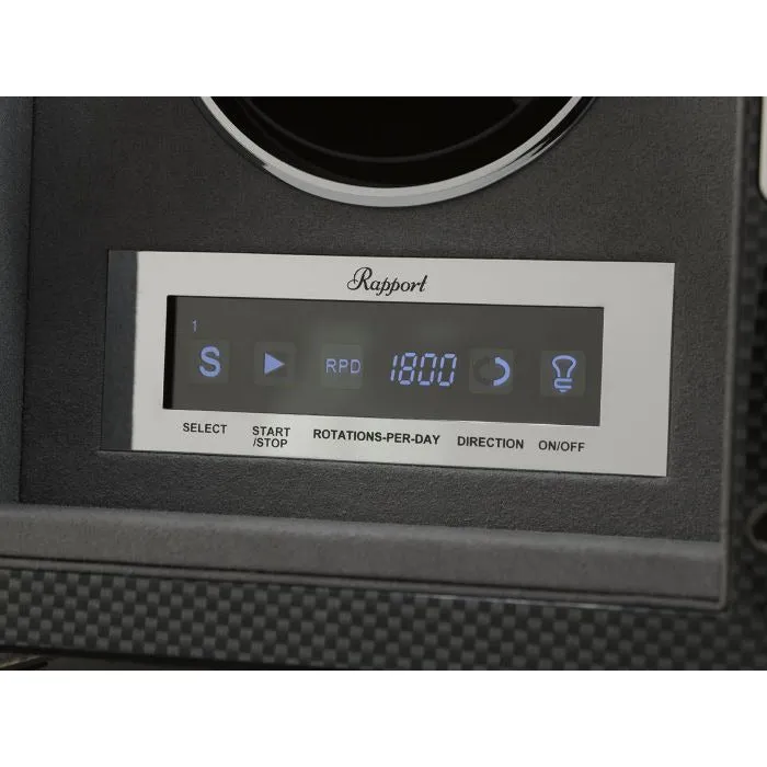 Rapport - Formula 6-Unit Watch Winder in Carbon | W566