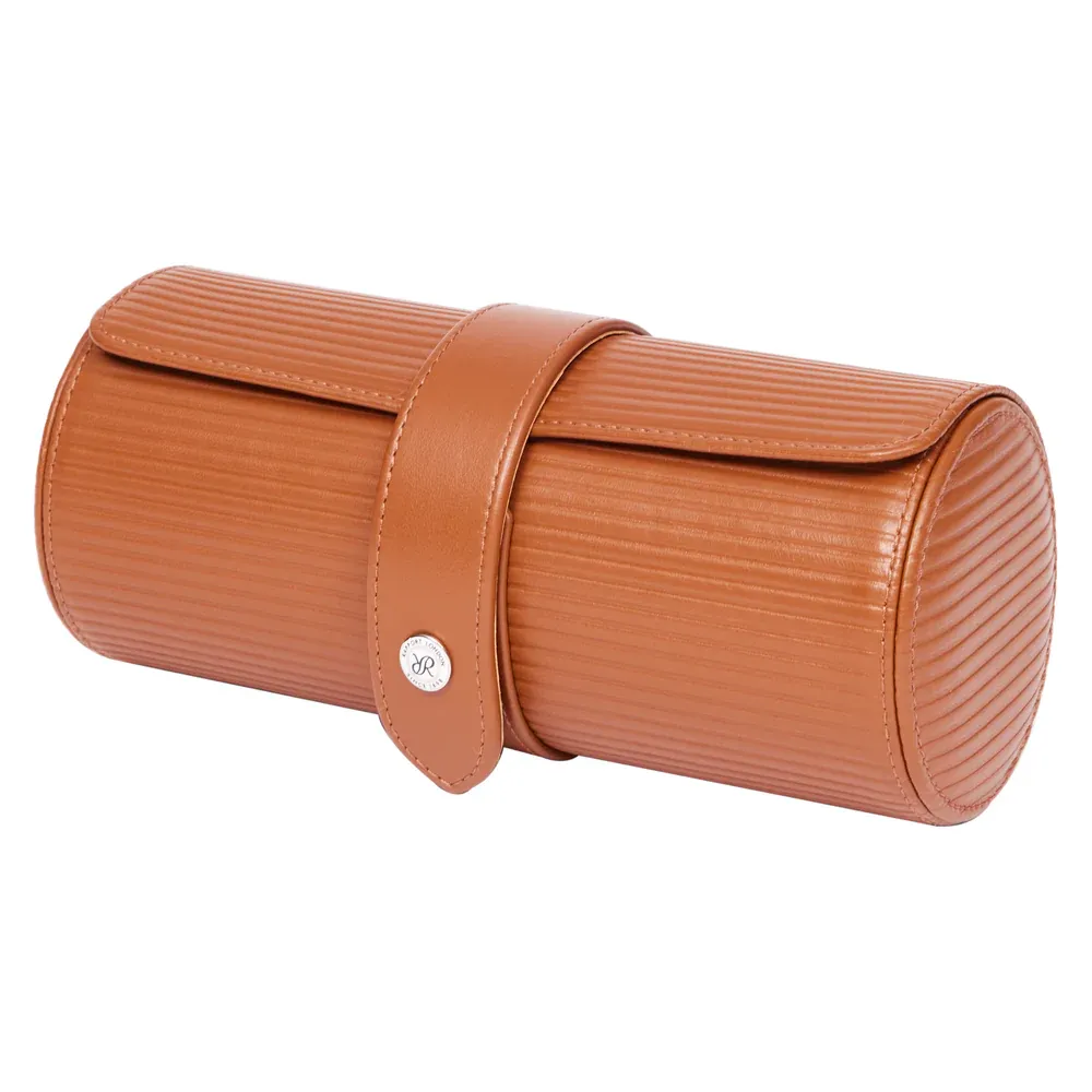 Rapport - Nova Triple Watch Roll in Tan Leather | D343